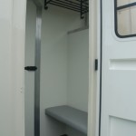 Standard day area with external large tack locker fitted