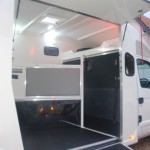 Spacious rear facing stalls